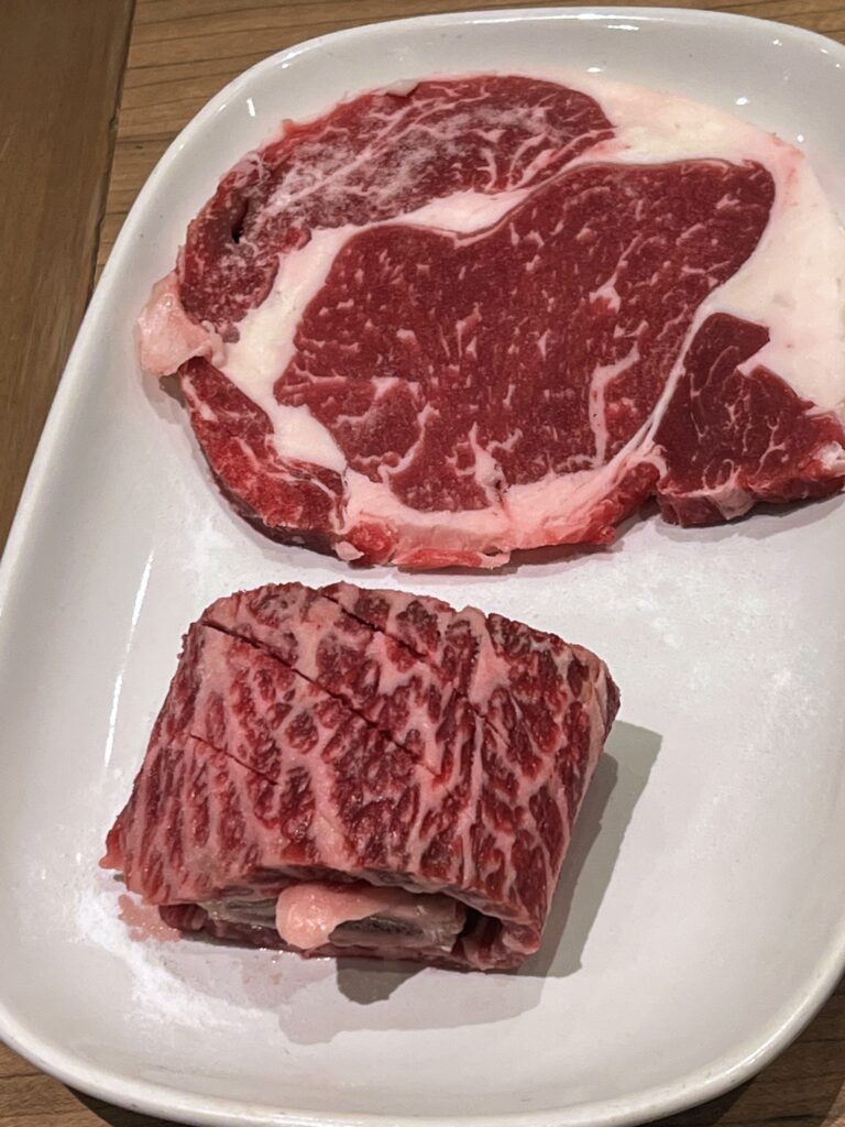 raw beef at Sorabol Korean BBQ Bangkok